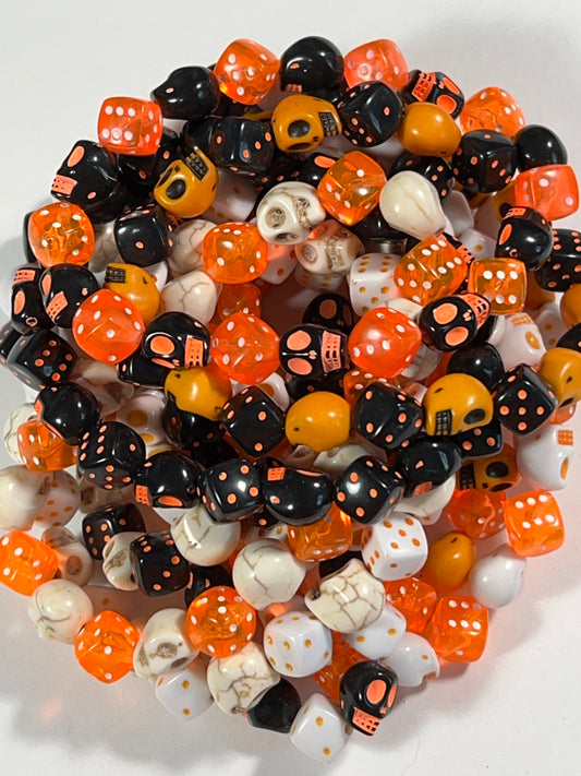 Skull & Dice Orange