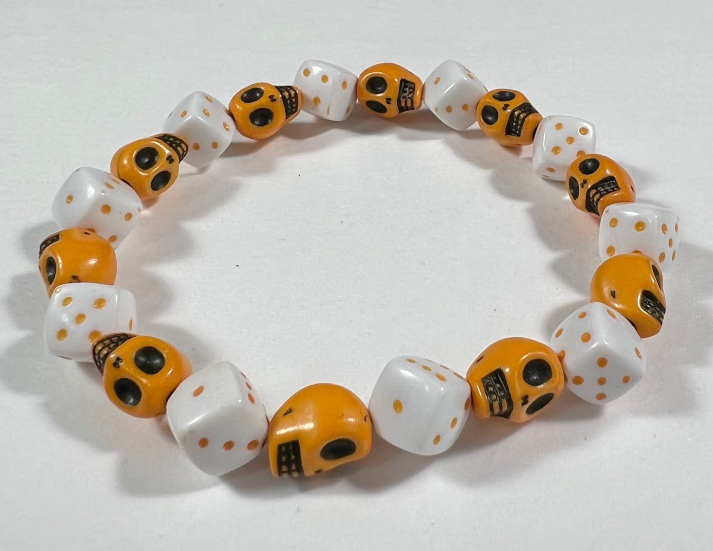 Skull & Dice Orange
