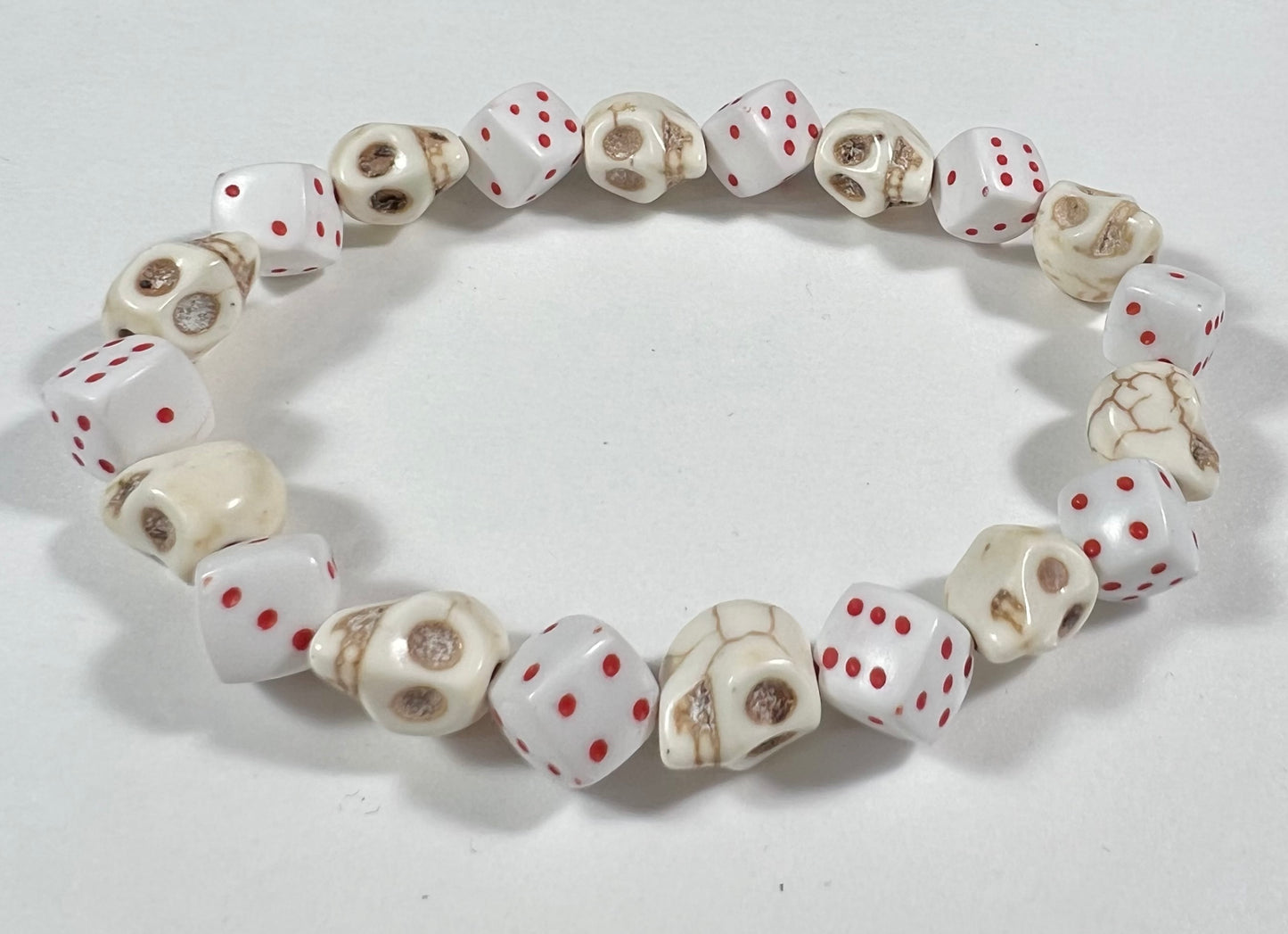 Skull & Dice Red