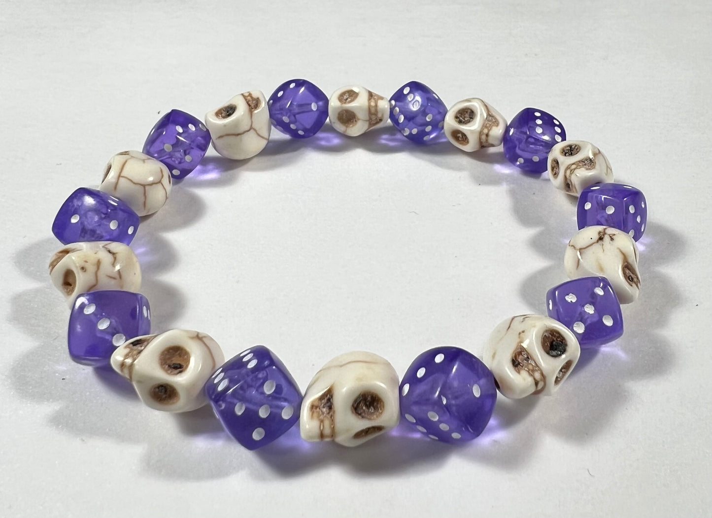 Skull & Dice Purple