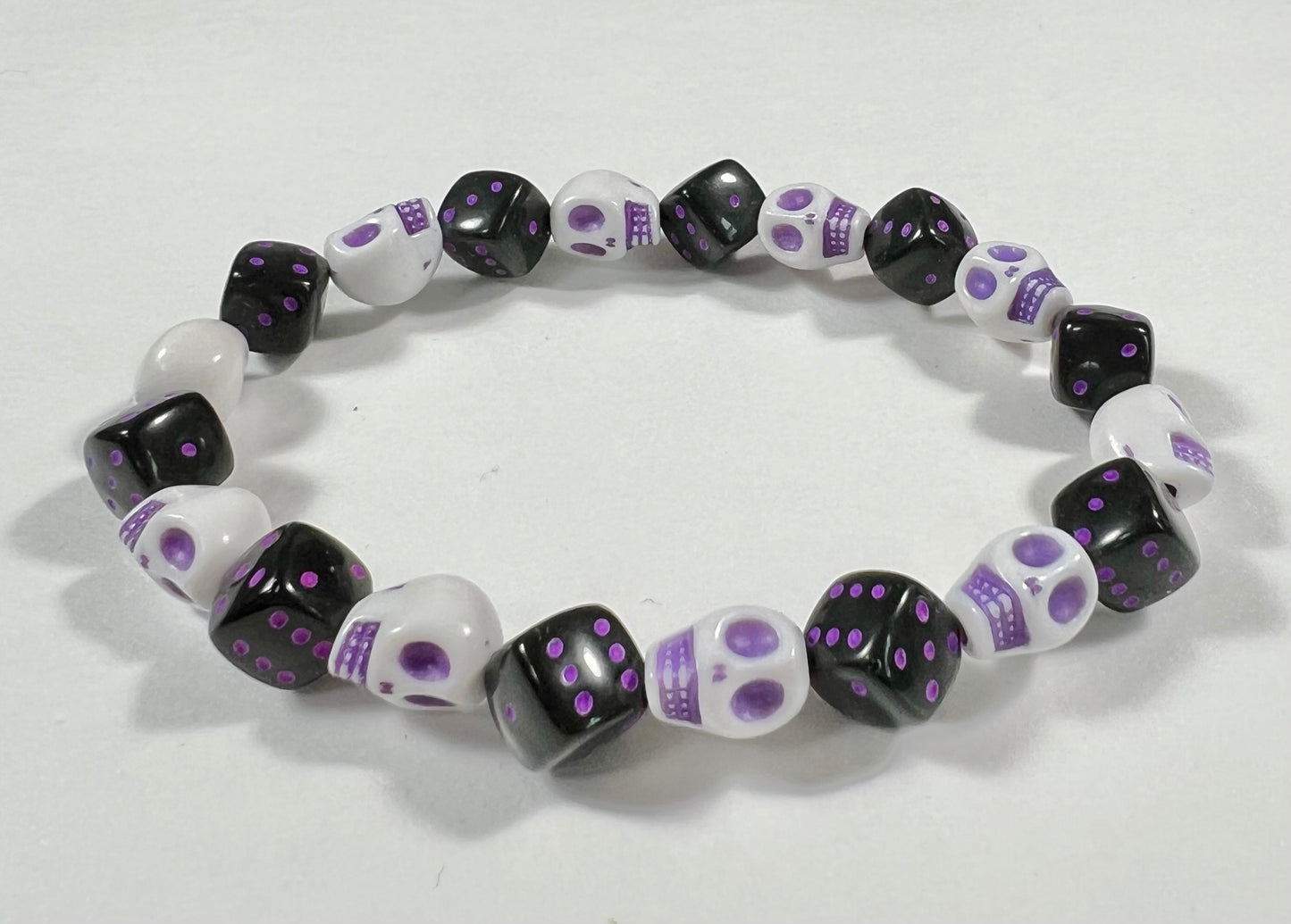 Skull & Dice Purple