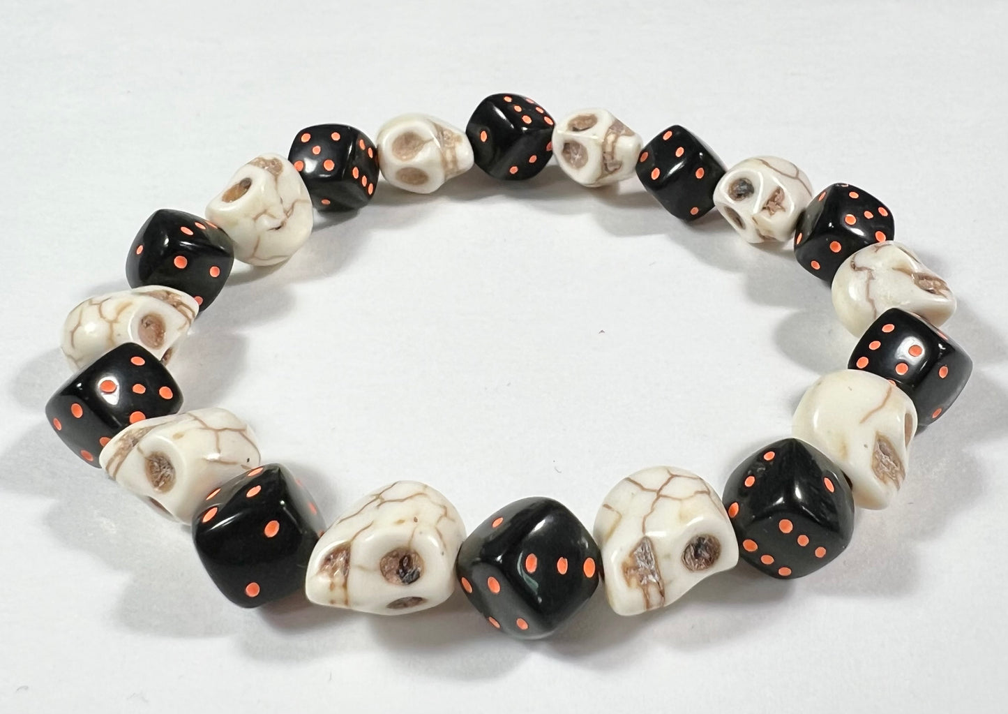 Skull & Dice Orange