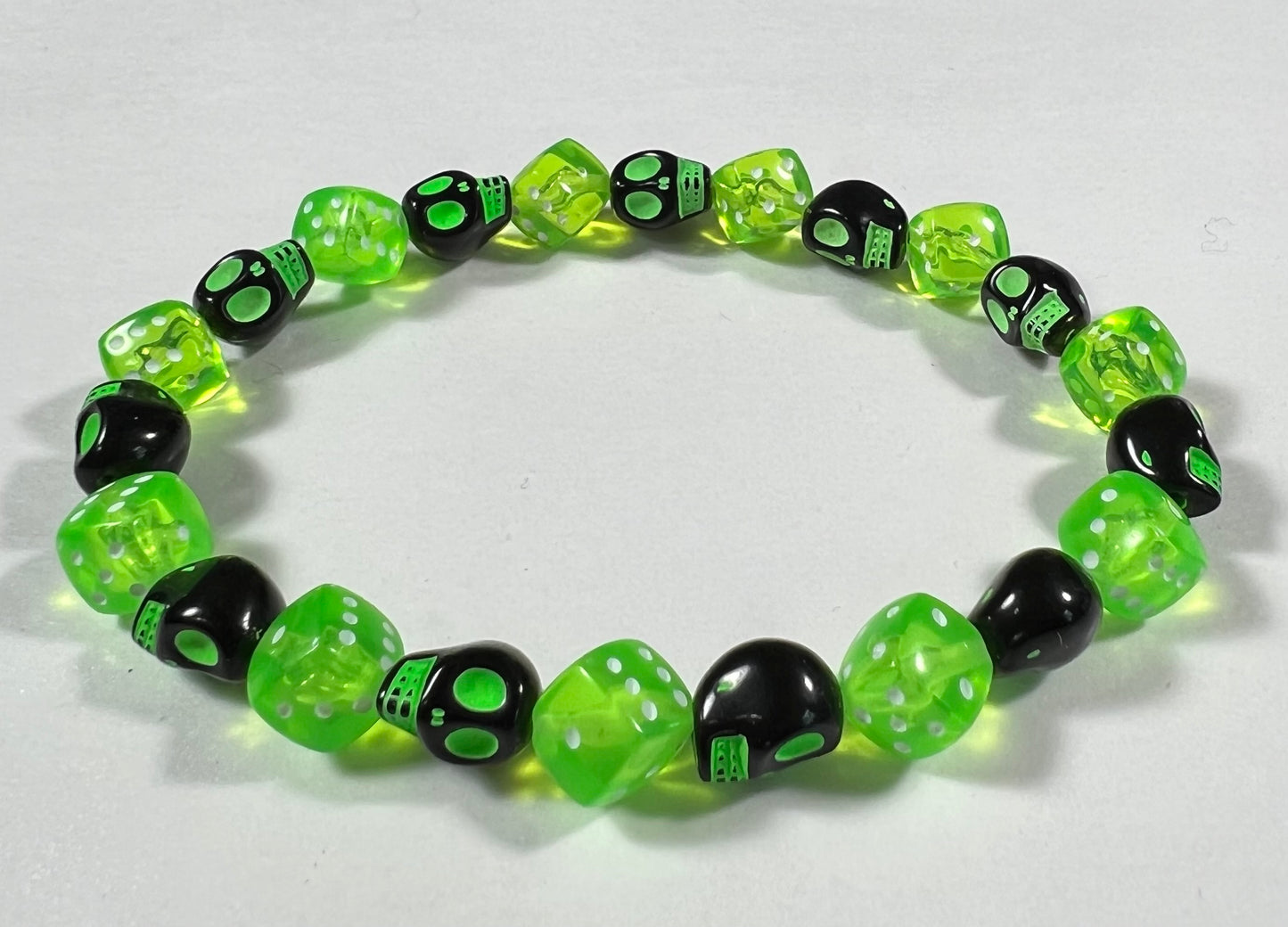 Skull & Dice Green