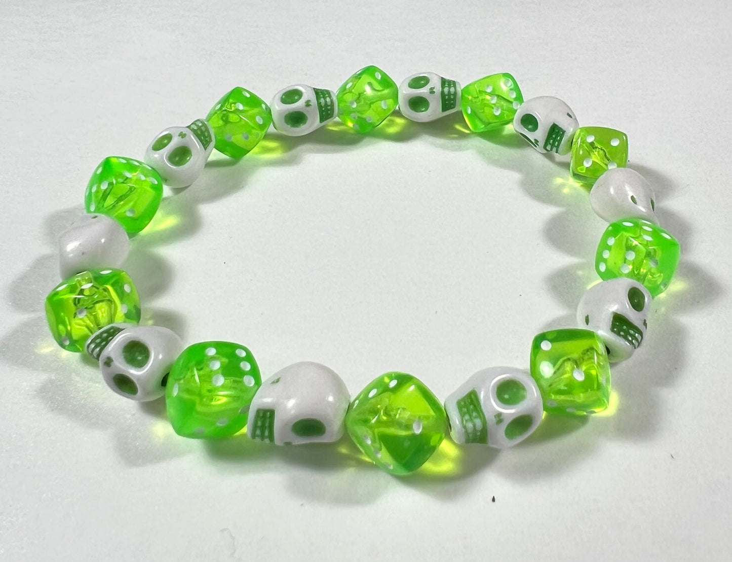 Skull & Dice Green