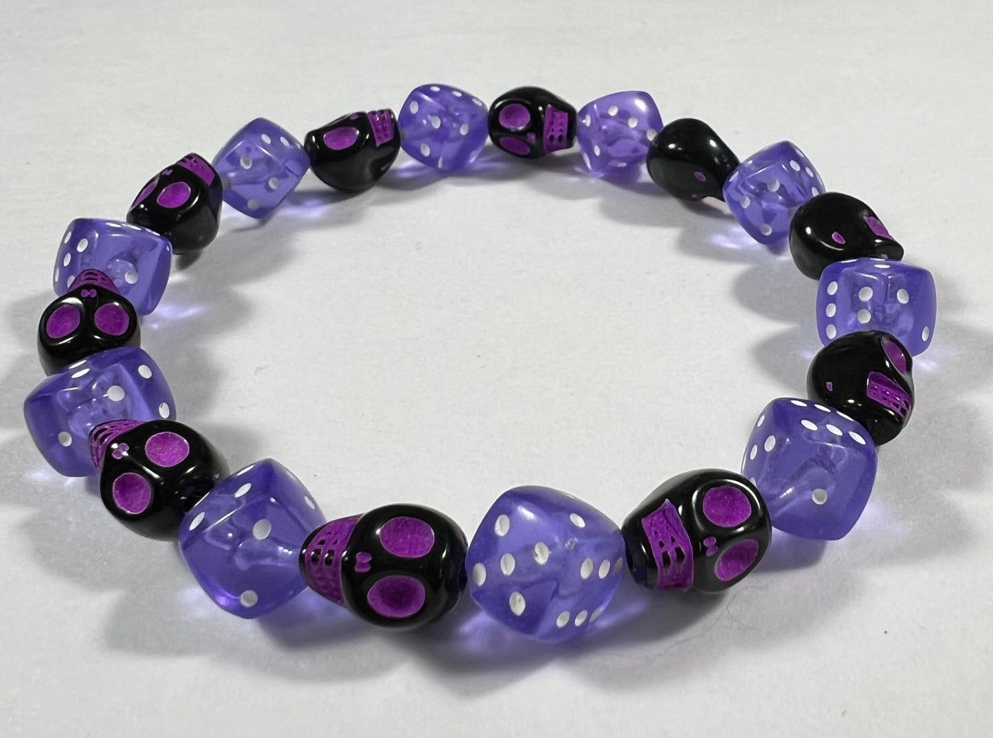 Skull & Dice Purple