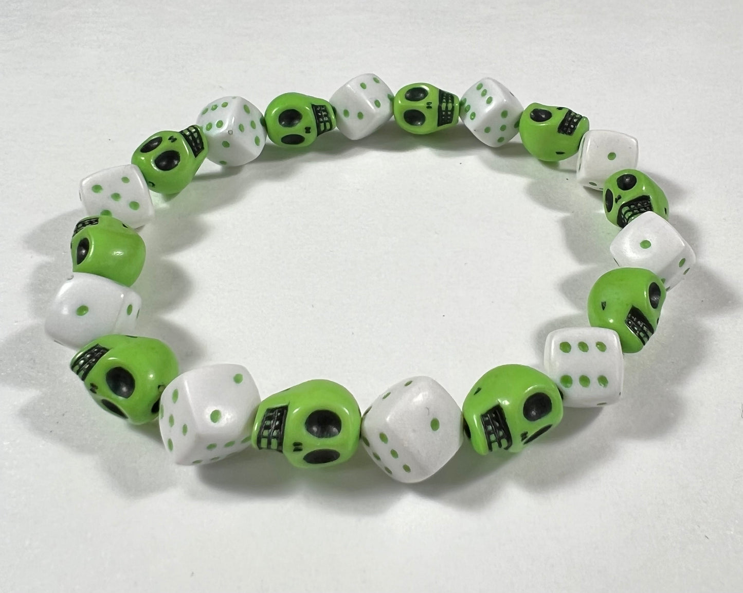 Skull & Dice Green