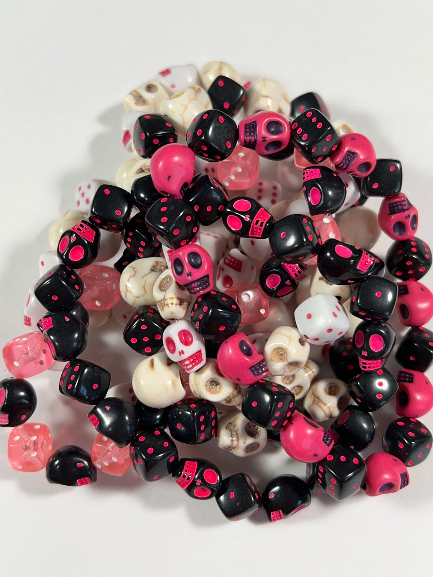 Skull & Dice Magenta