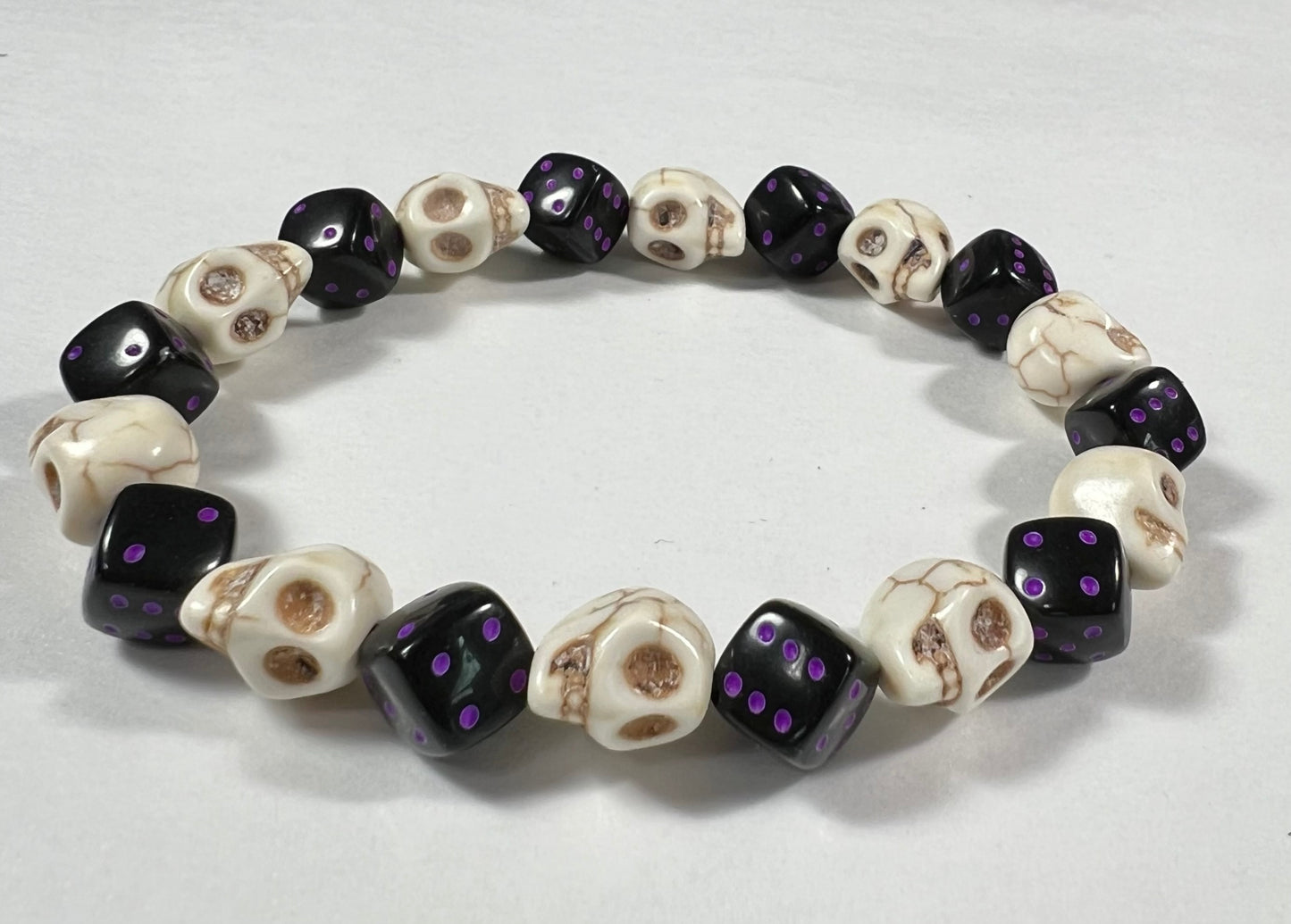 Skull & Dice Purple