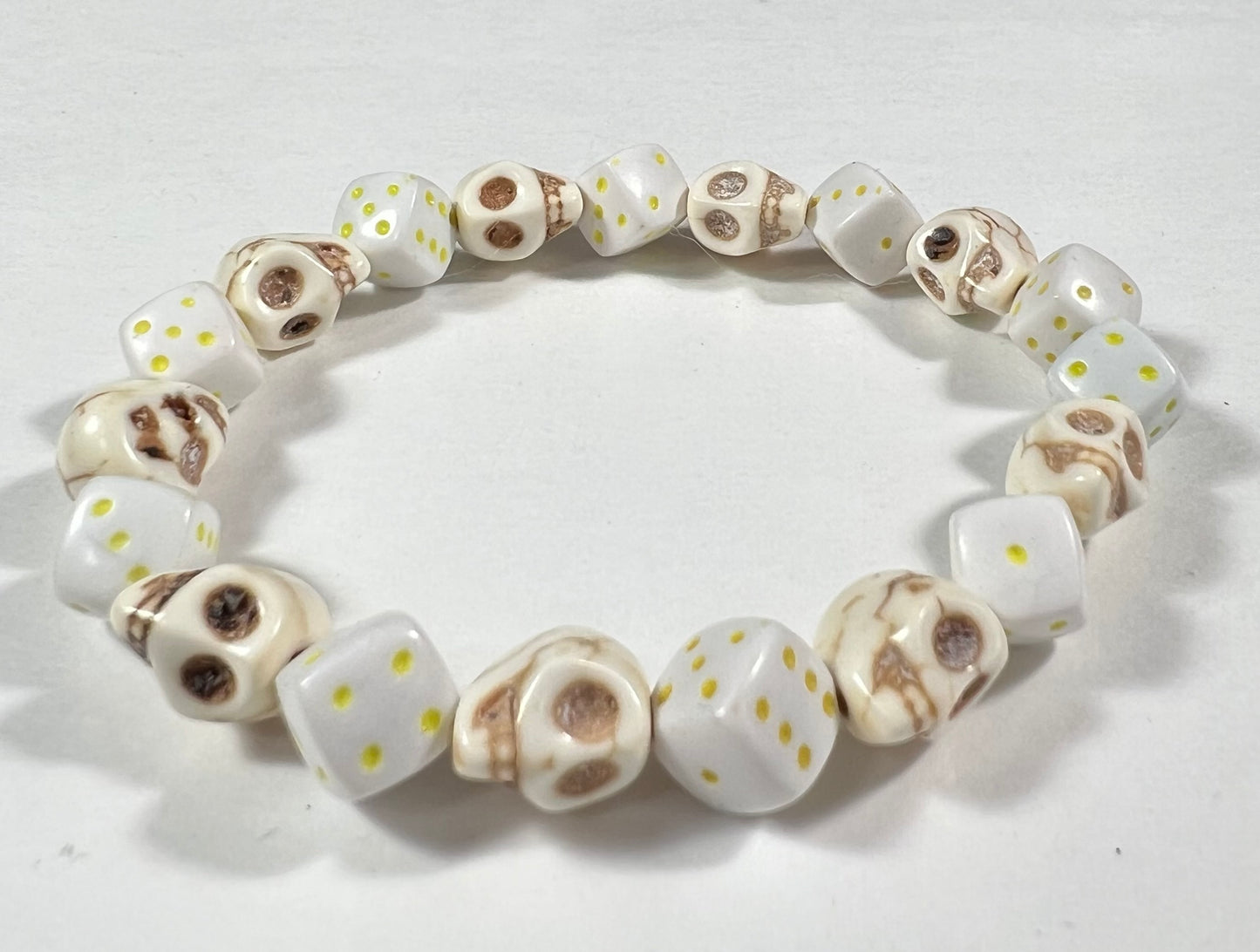 Skull & Dice Yellow