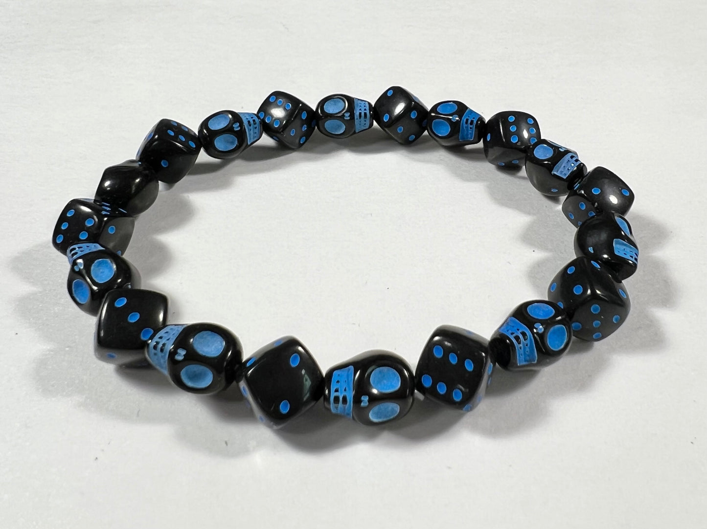 Skull & Dice Blue