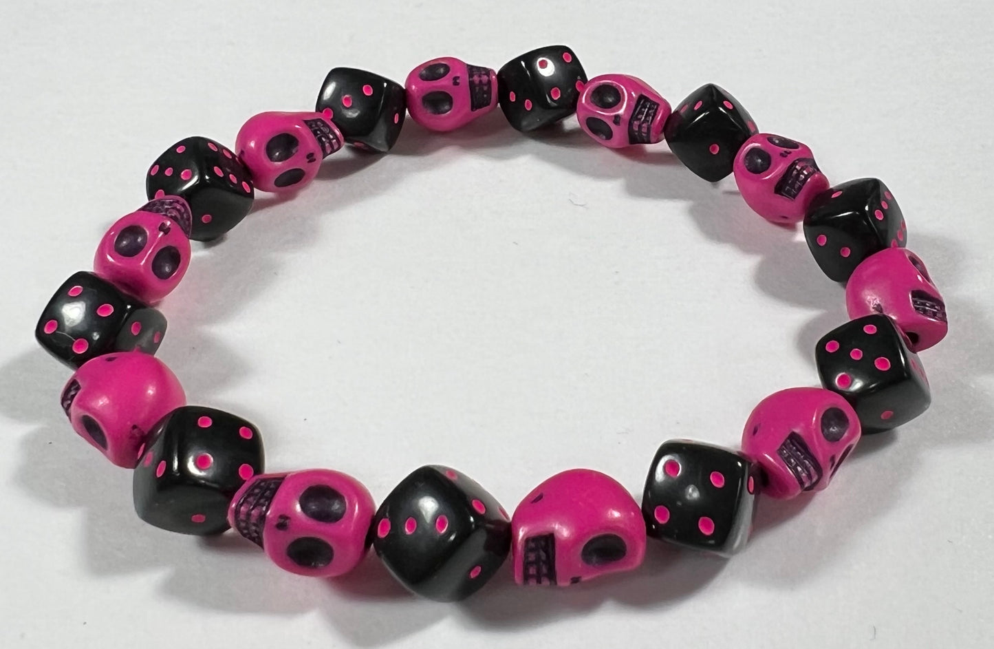 Skull & Dice Magenta