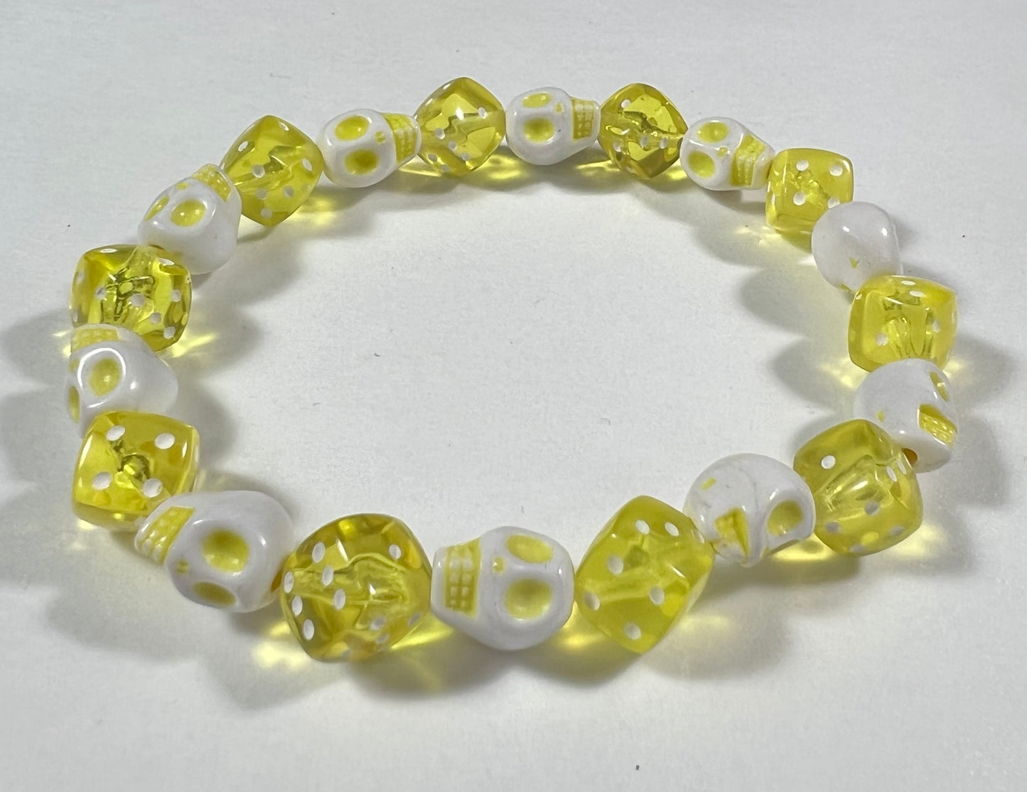 Skull & Dice Yellow