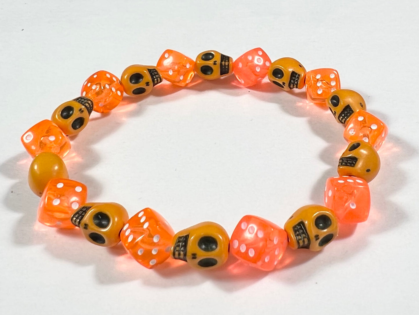 Skull & Dice Orange