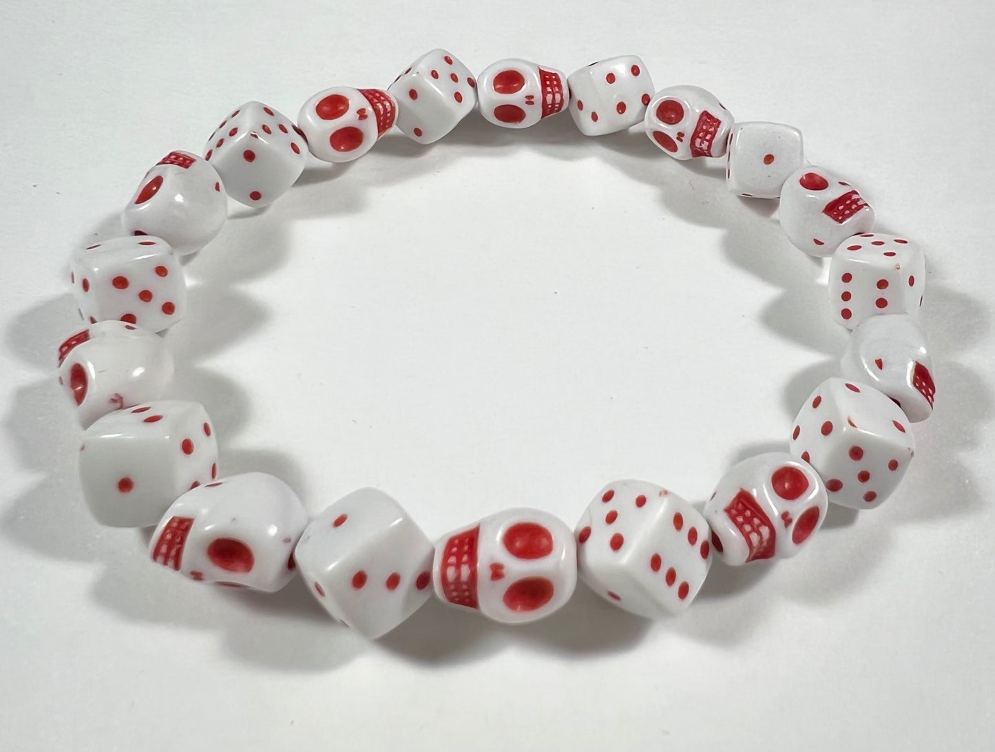 Skull & Dice Red