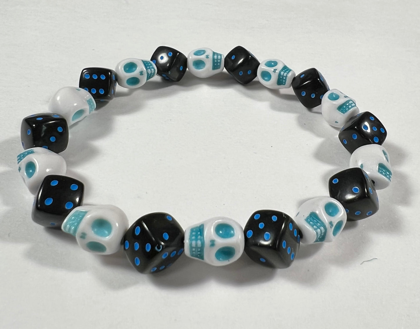 Skull & Dice Blue