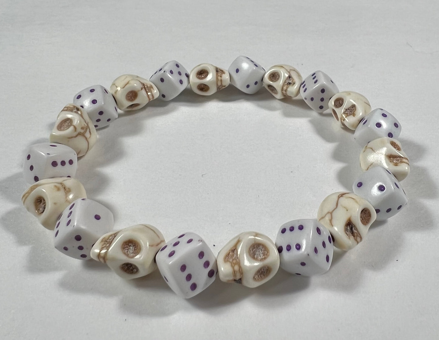 Skull & Dice Purple
