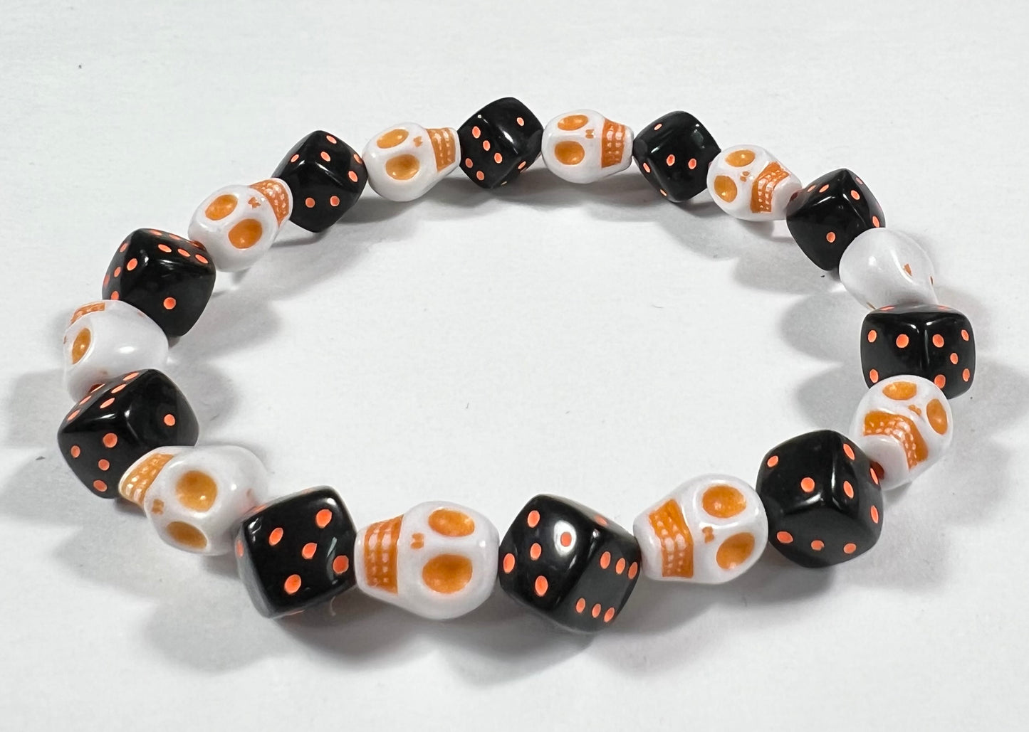 Skull & Dice Orange