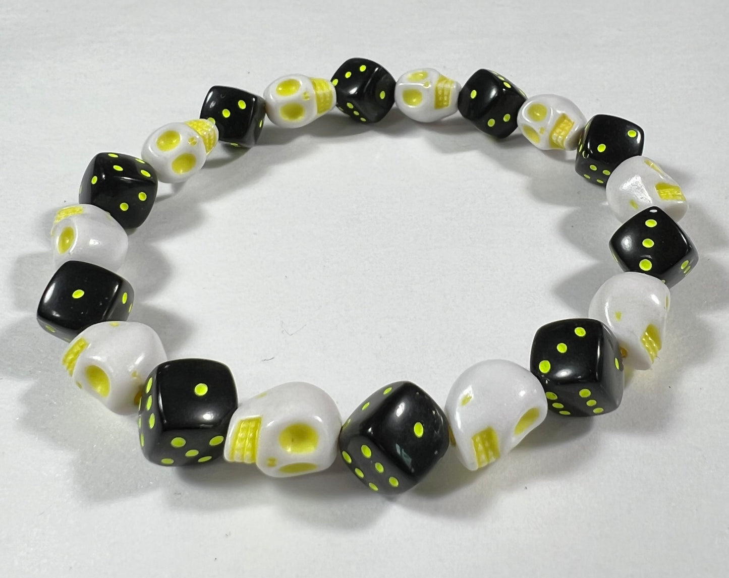 Skull & Dice Yellow