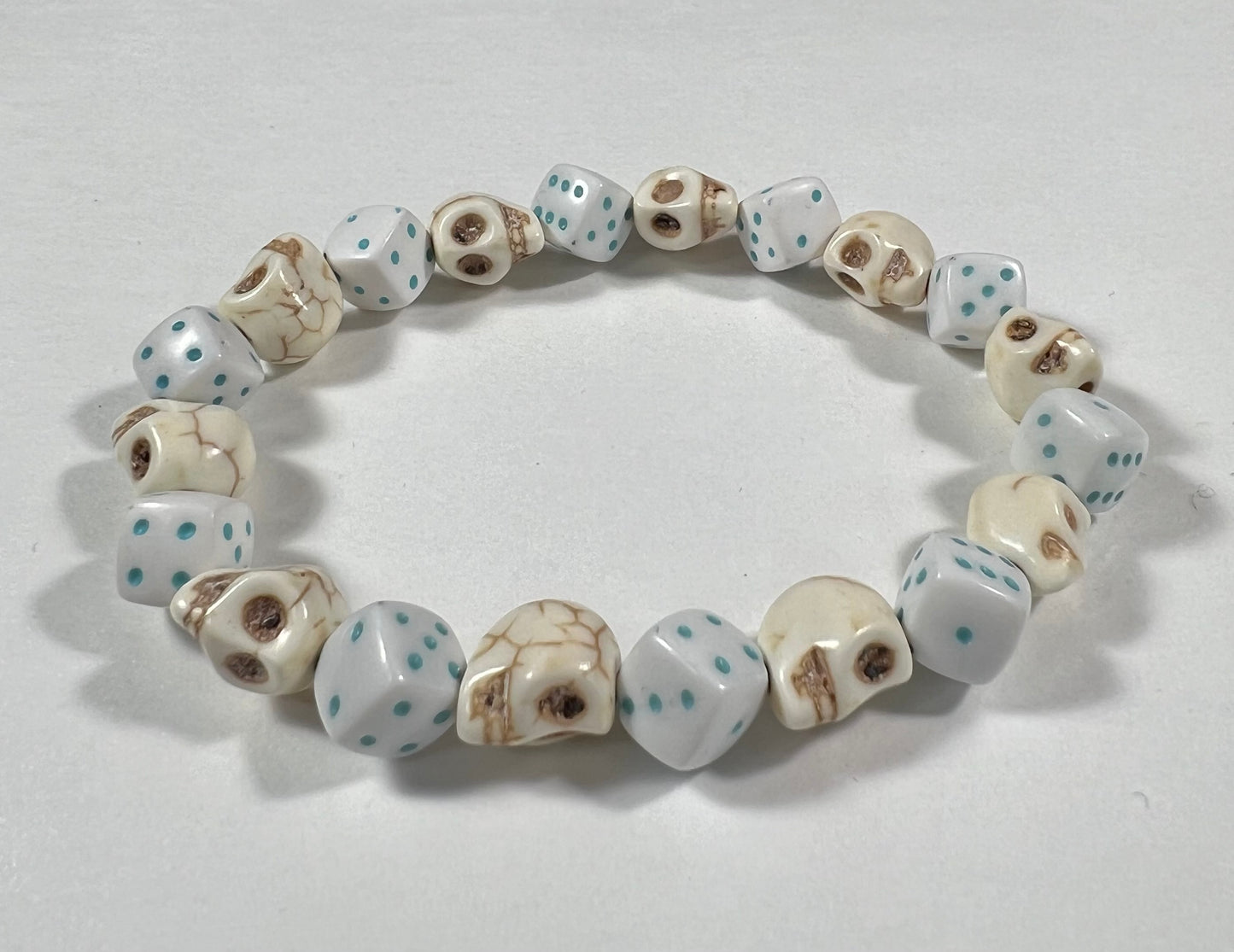 Skull & Dice Blue