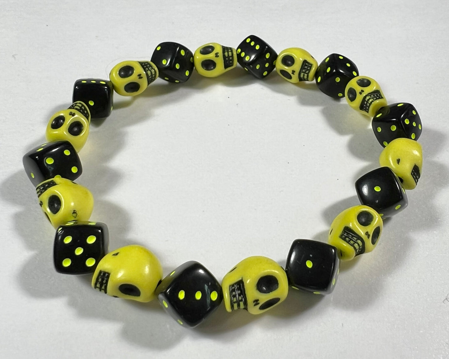 Skull & Dice Yellow