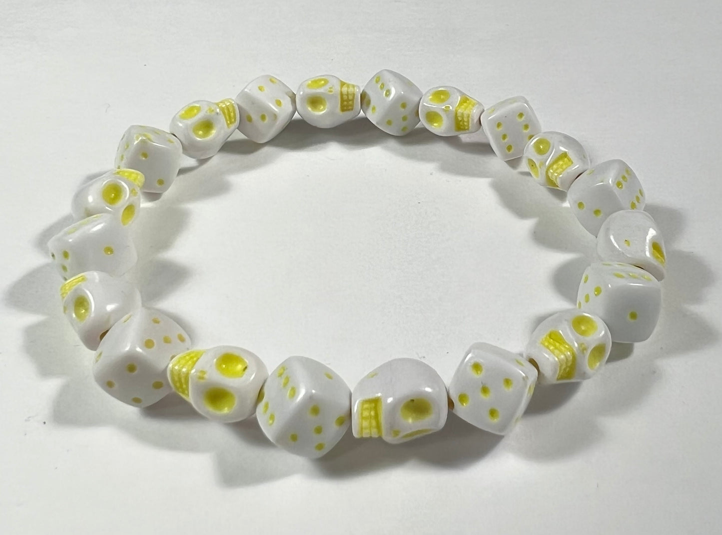 Skull & Dice Yellow