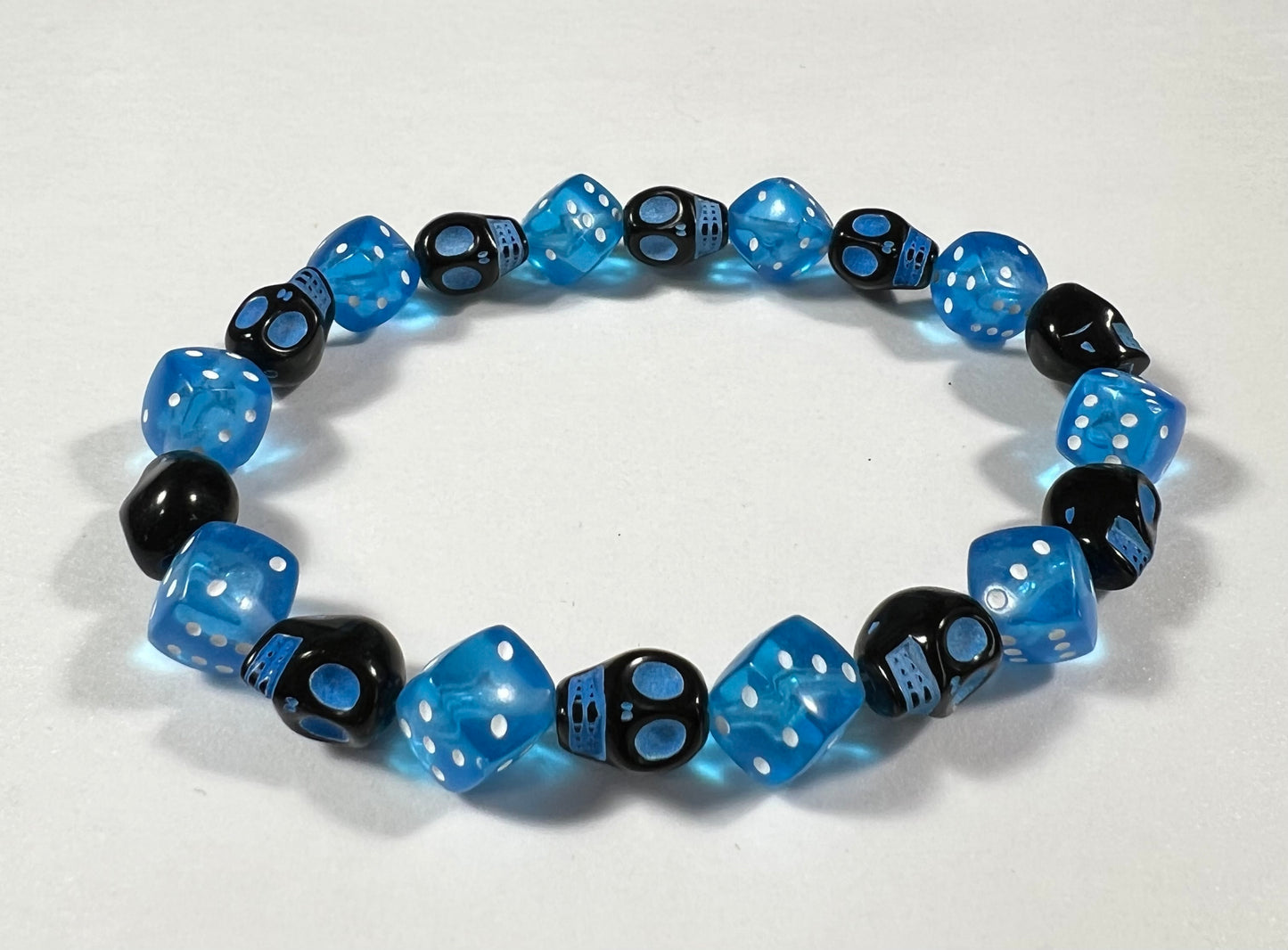 Skull & Dice Blue
