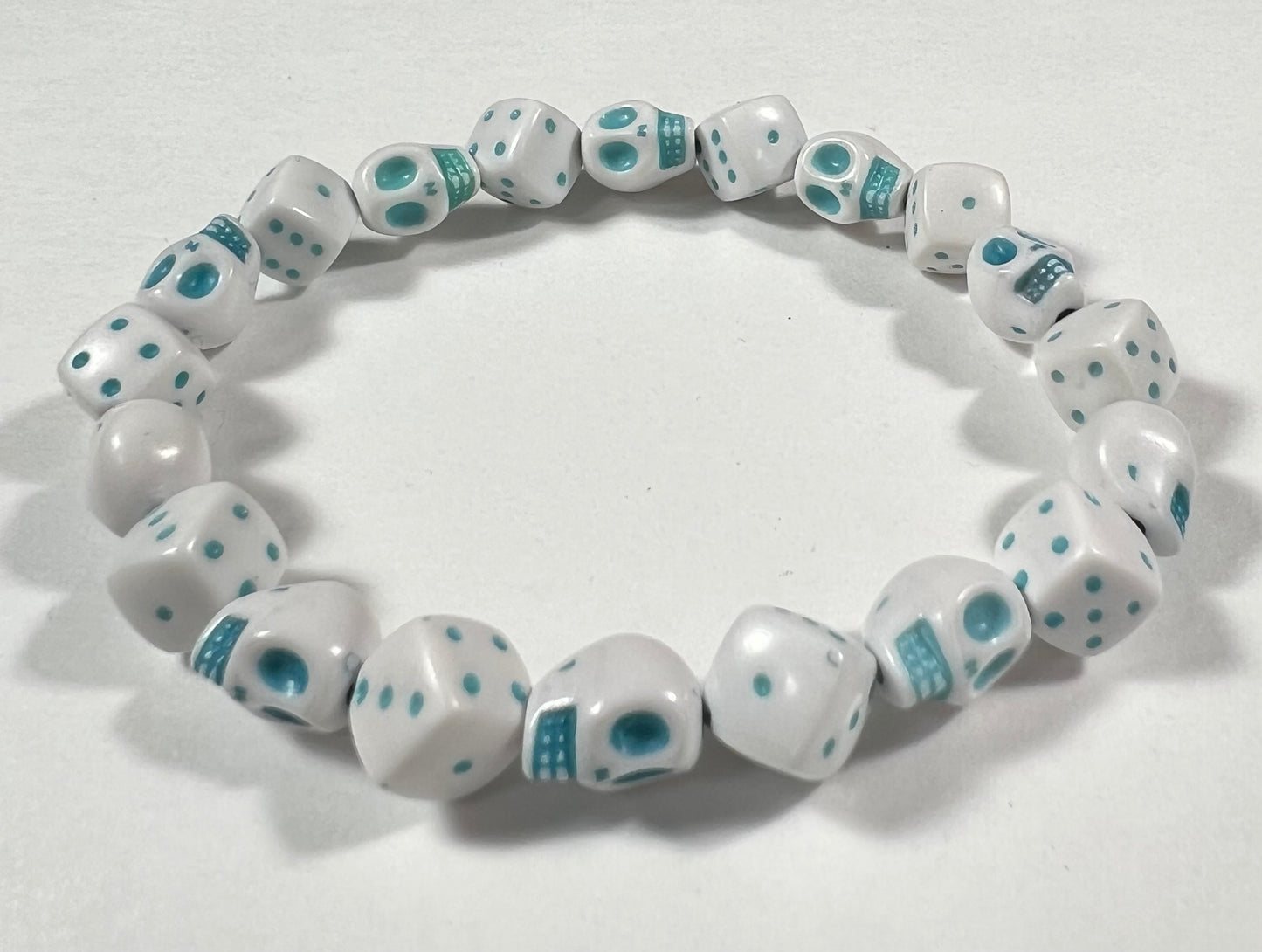 Skull & Dice Blue