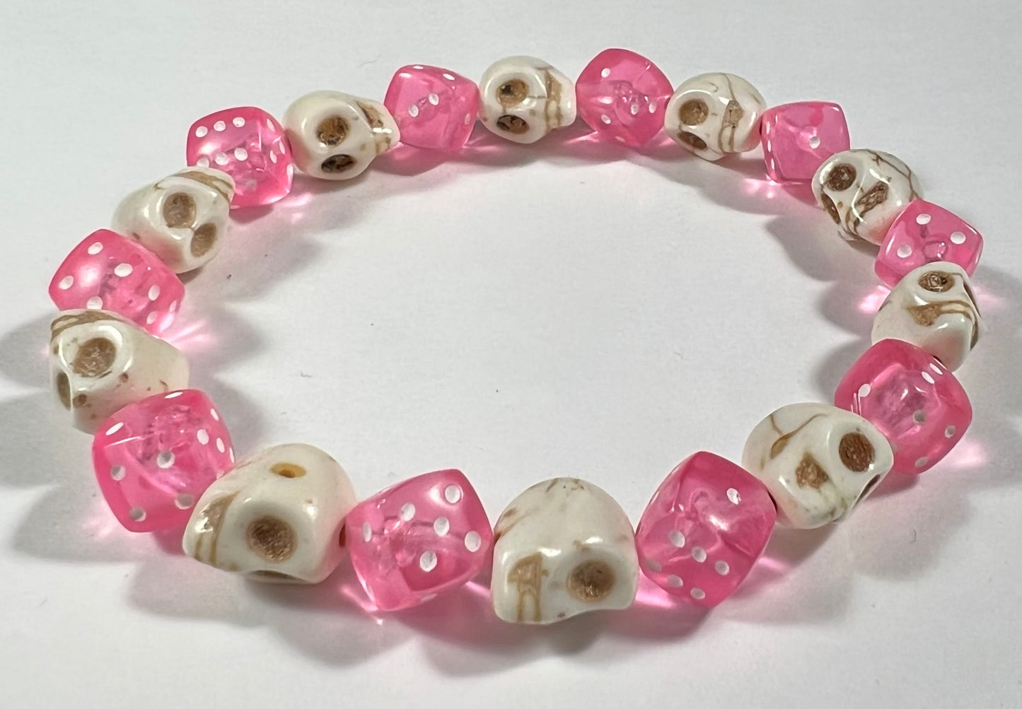Skull & Dice Pink