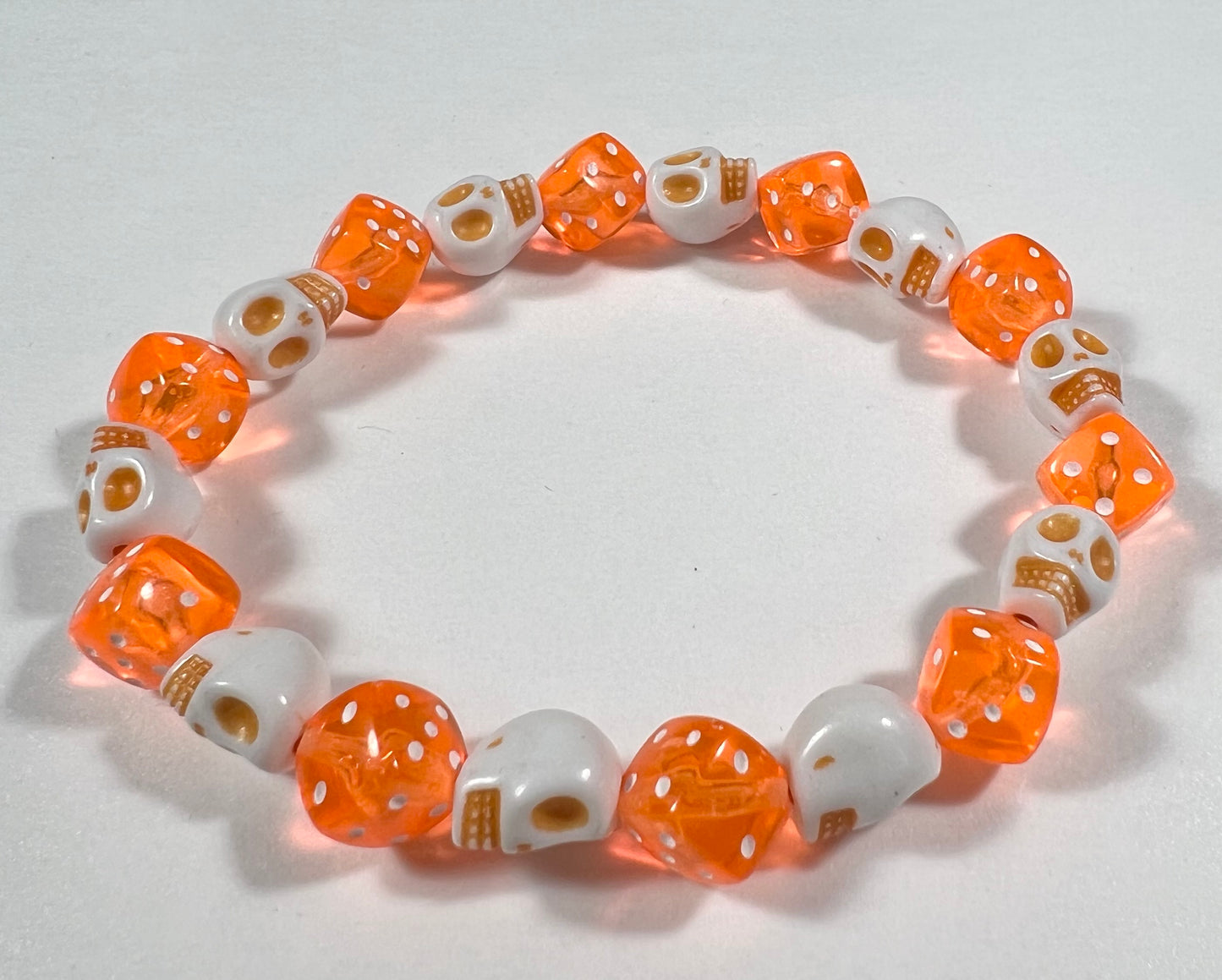 Skull & Dice Orange