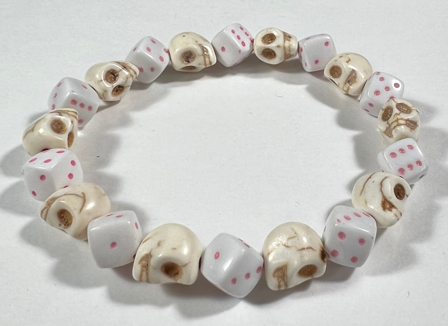 Skull & Dice Pink
