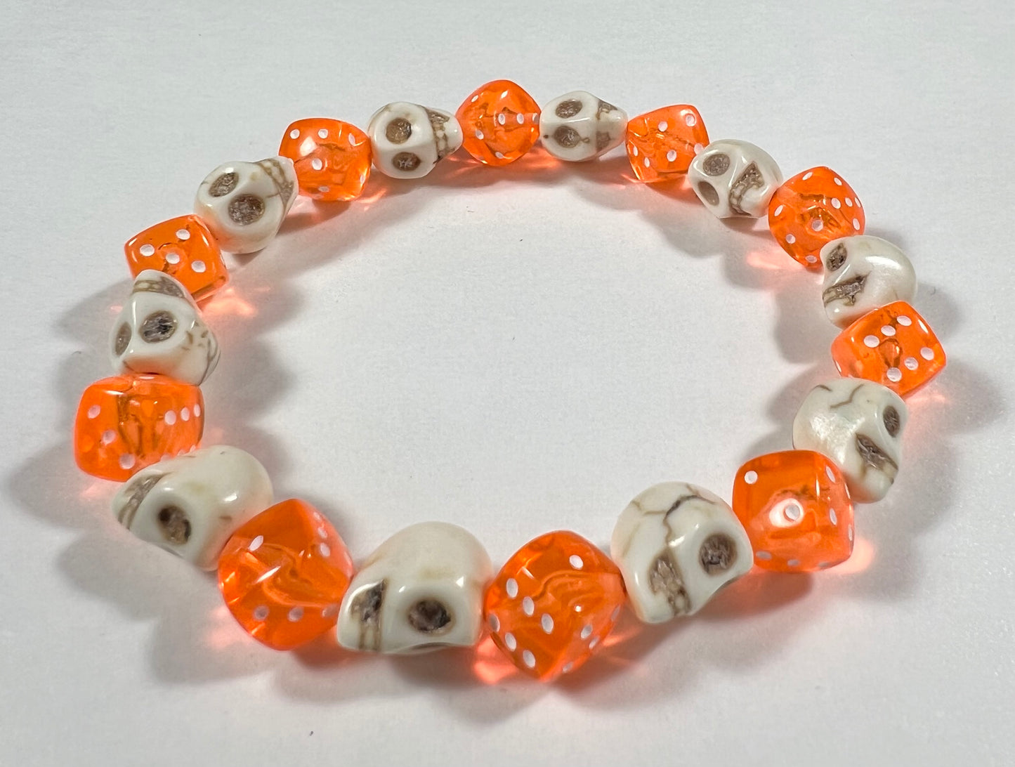 Skull & Dice Orange