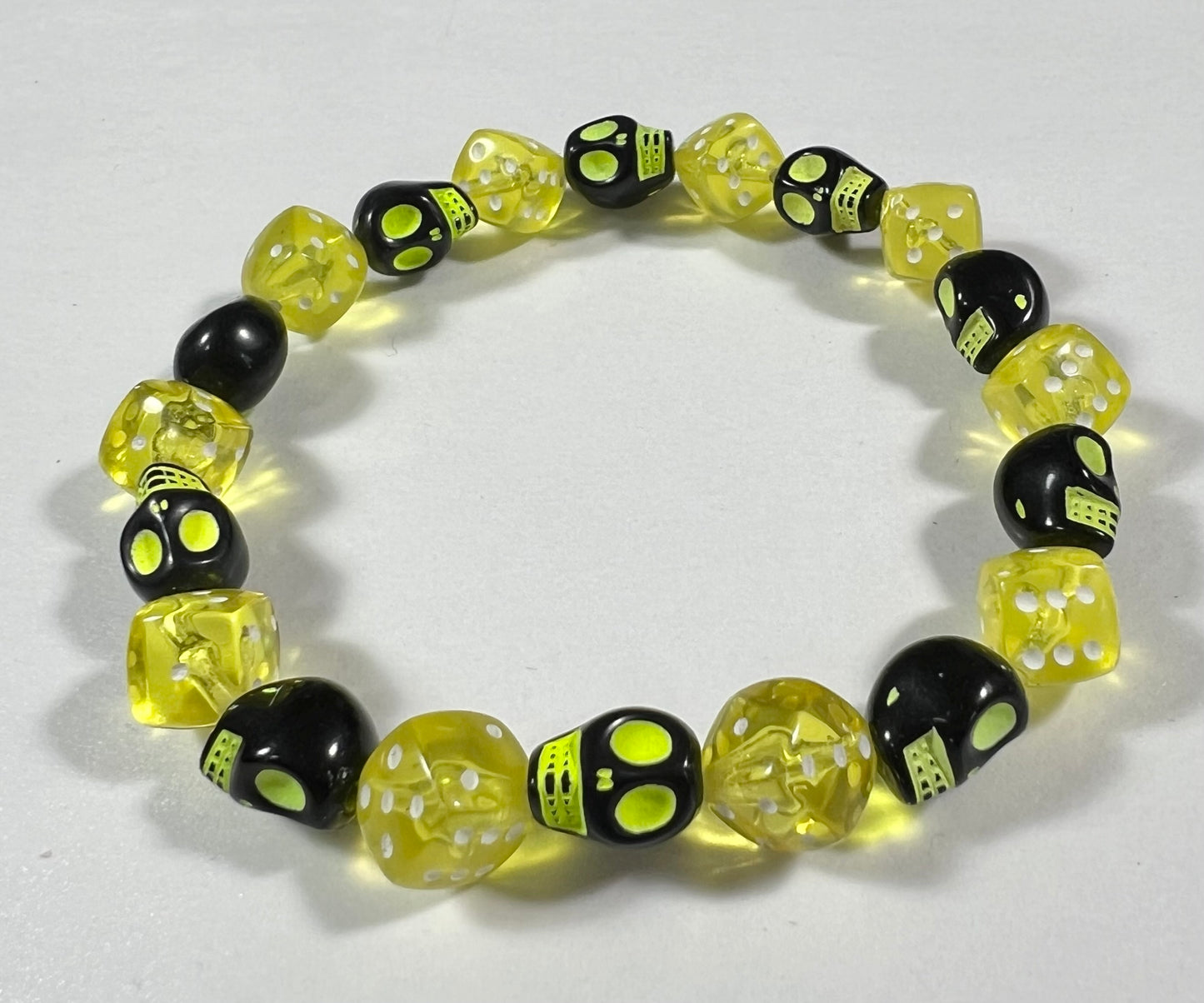 Skull & Dice Yellow