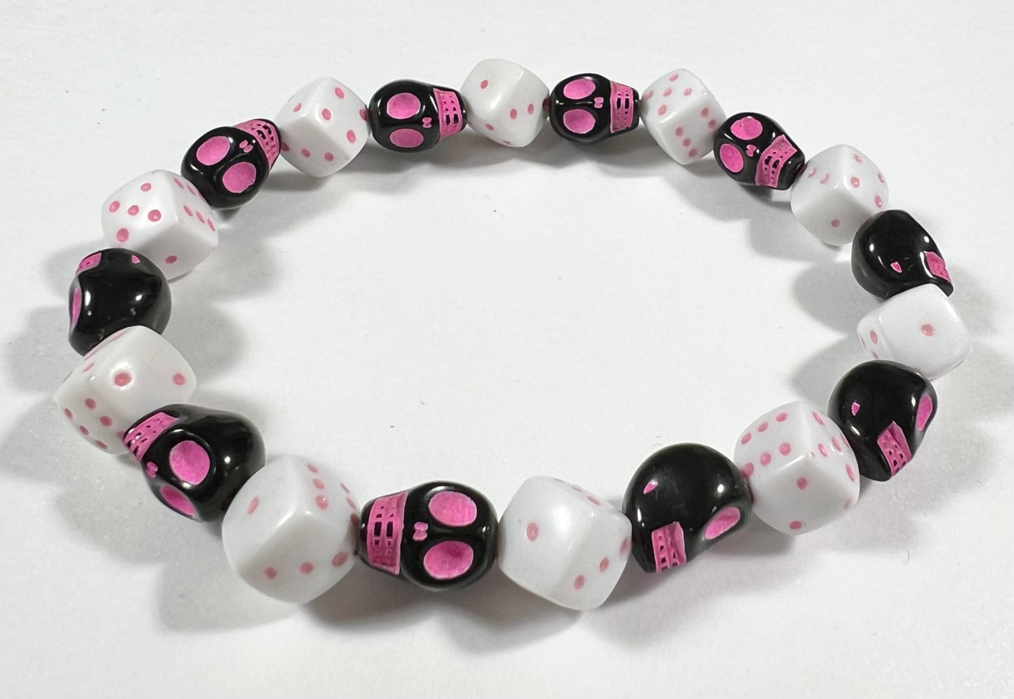 Skull & Dice Pink