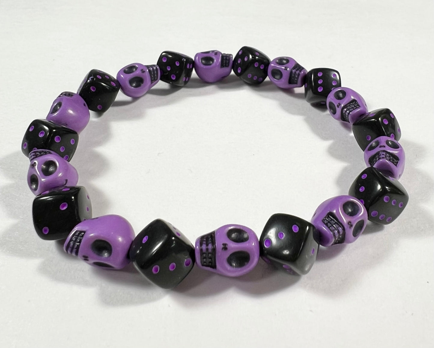 Skull & Dice Purple