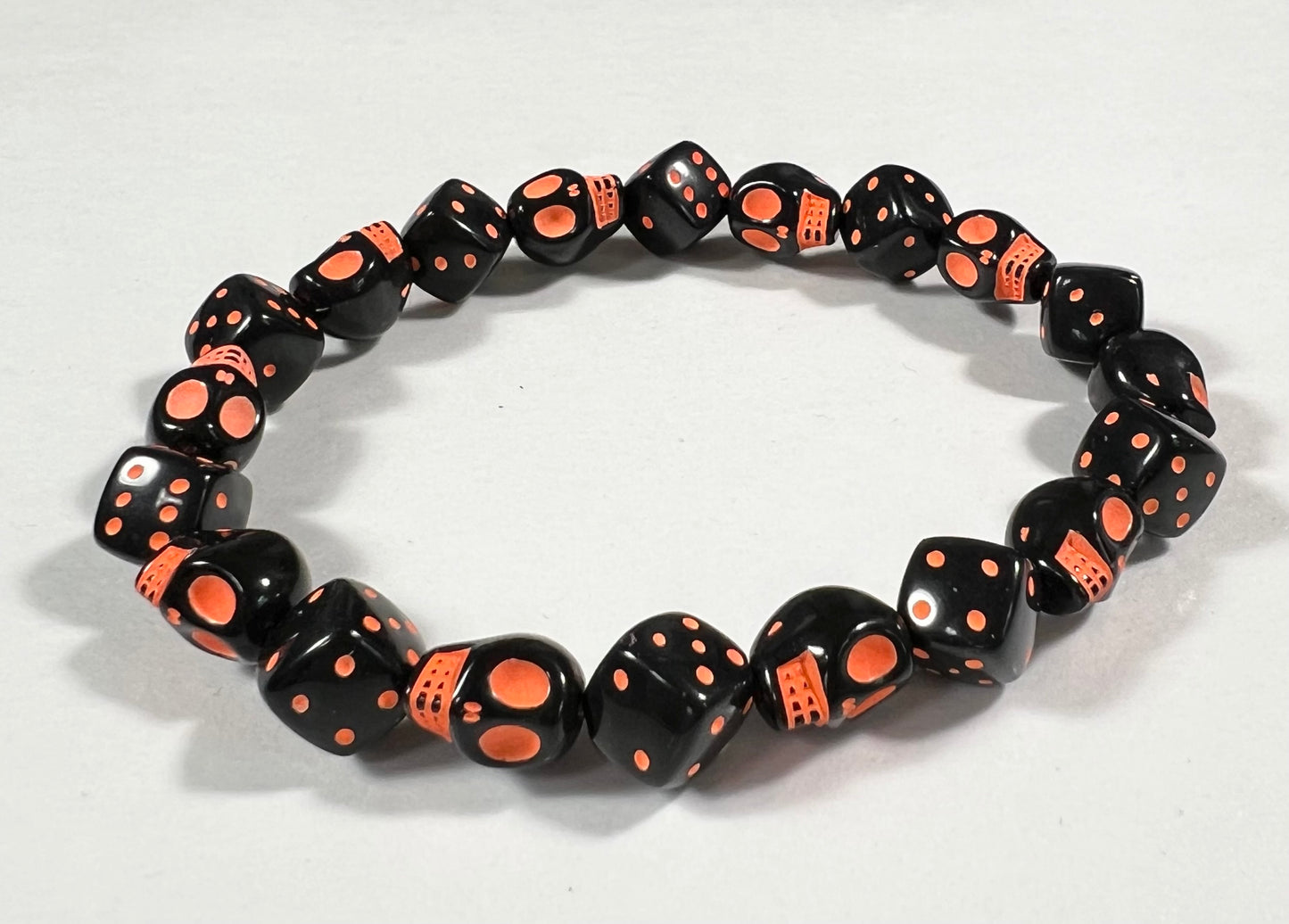 Skull & Dice Orange