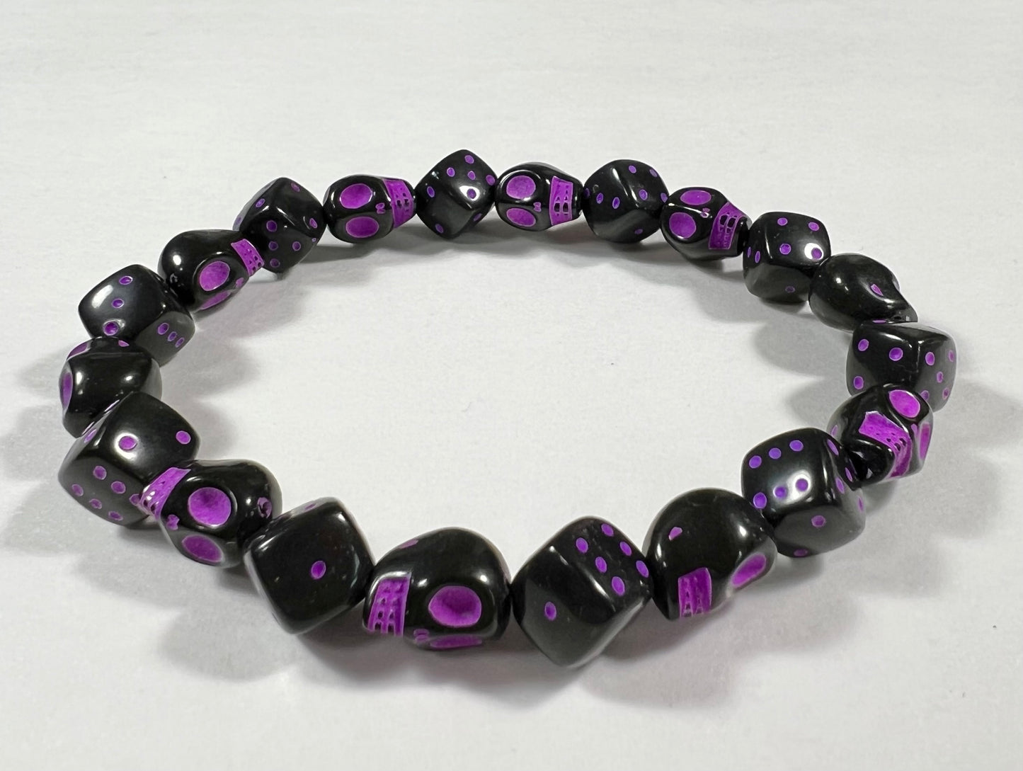 Skull & Dice Purple