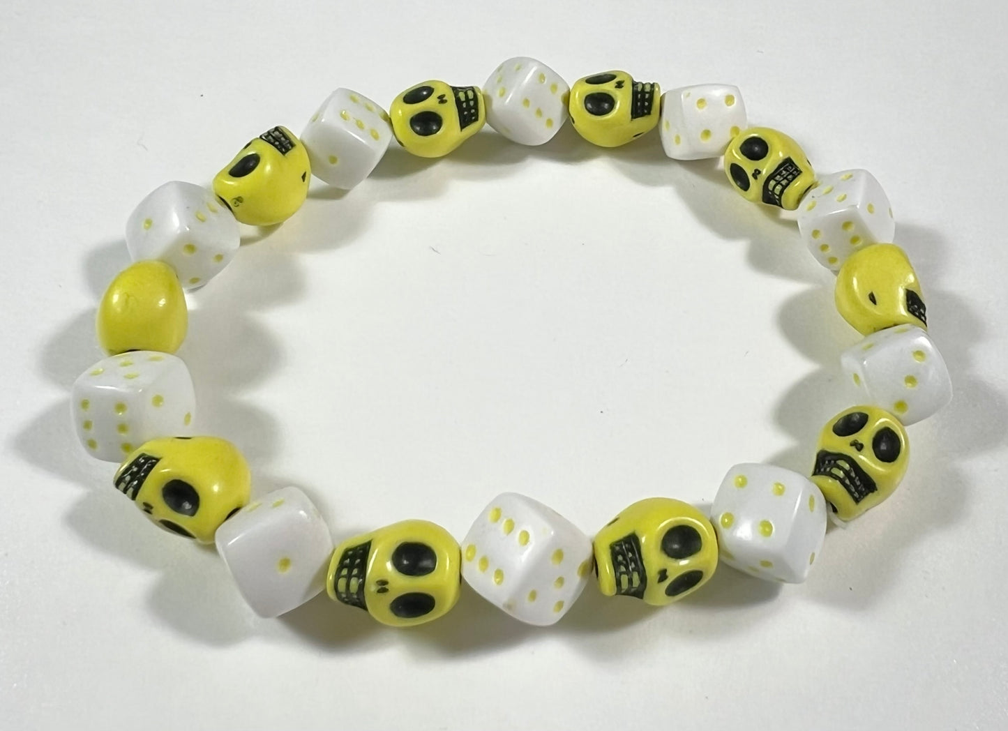 Skull & Dice Yellow
