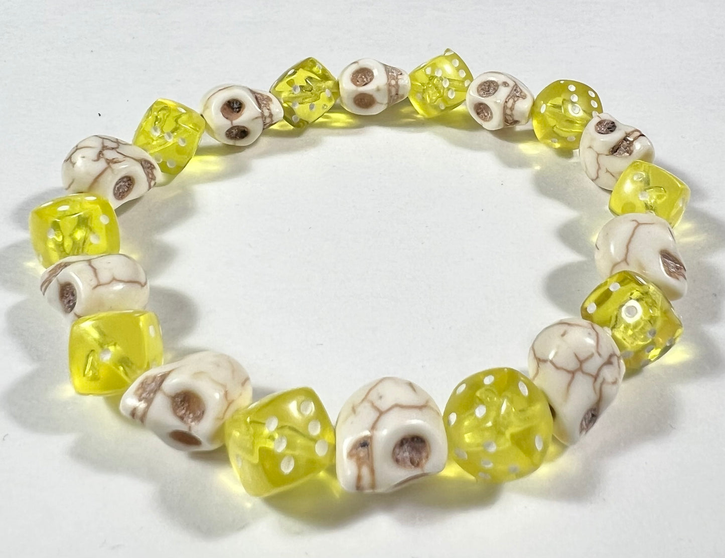 Skull & Dice Yellow