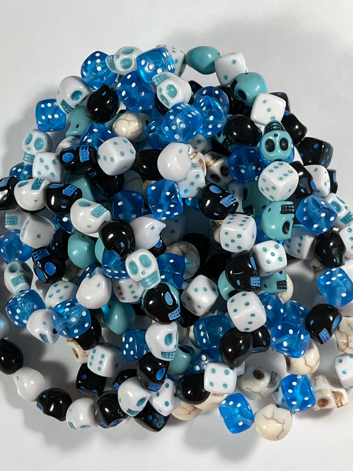 Skull & Dice Blue