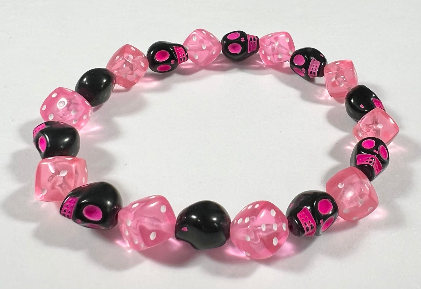 Skull & Dice Pink
