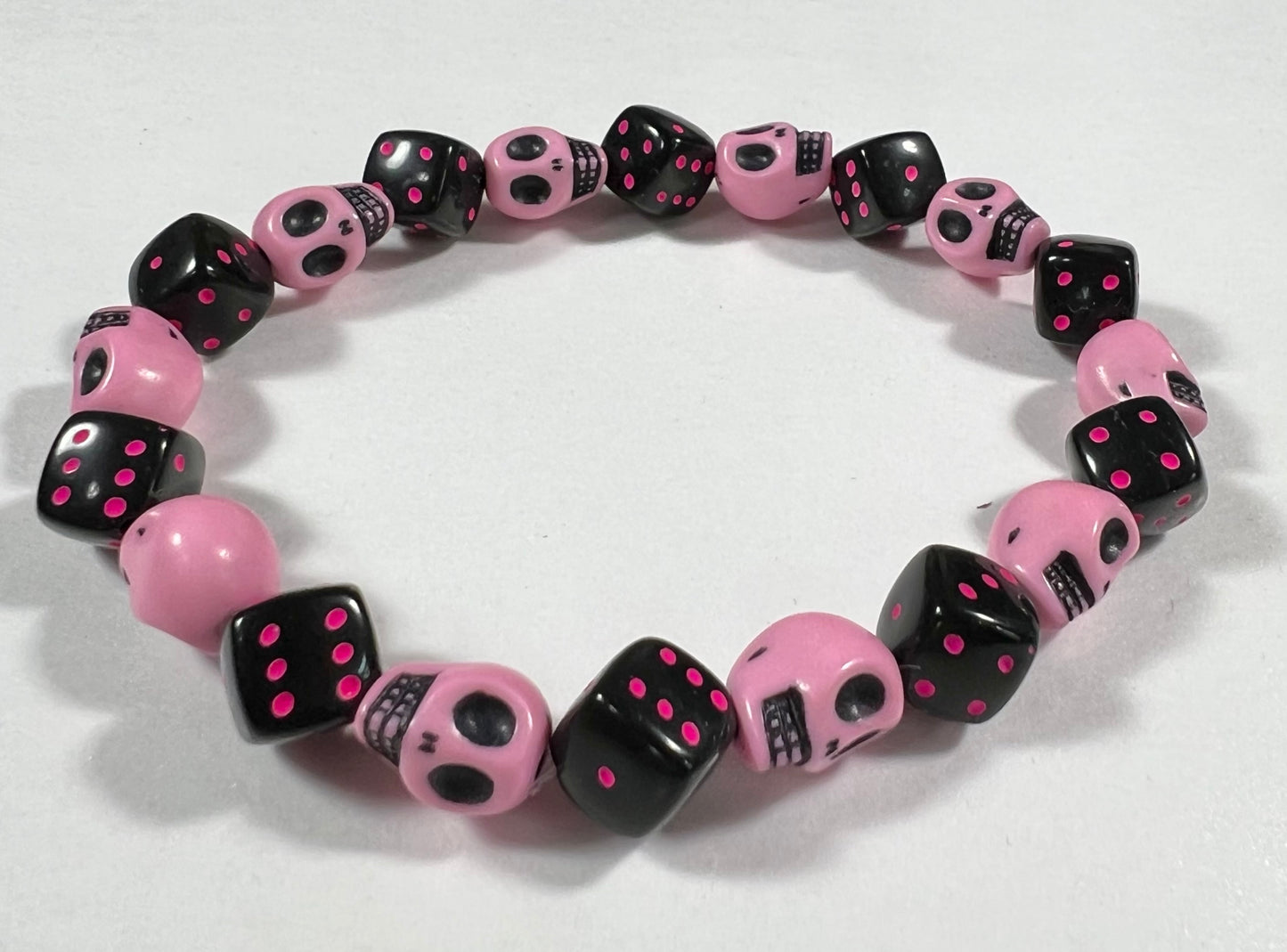Skull & Dice Pink