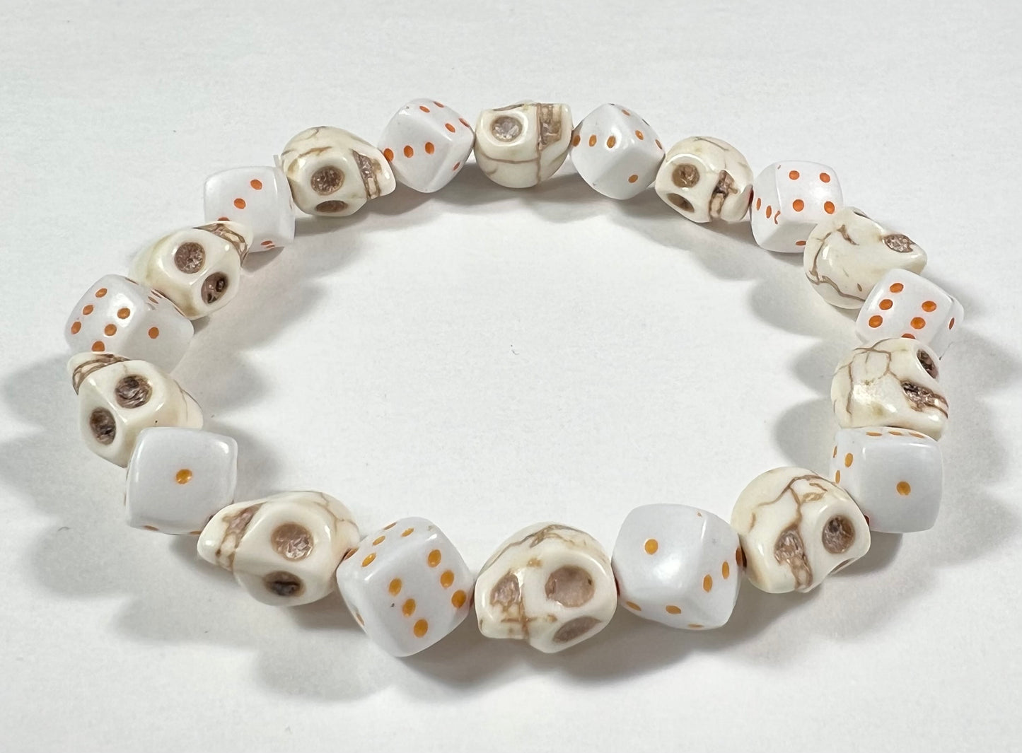 Skull & Dice Orange