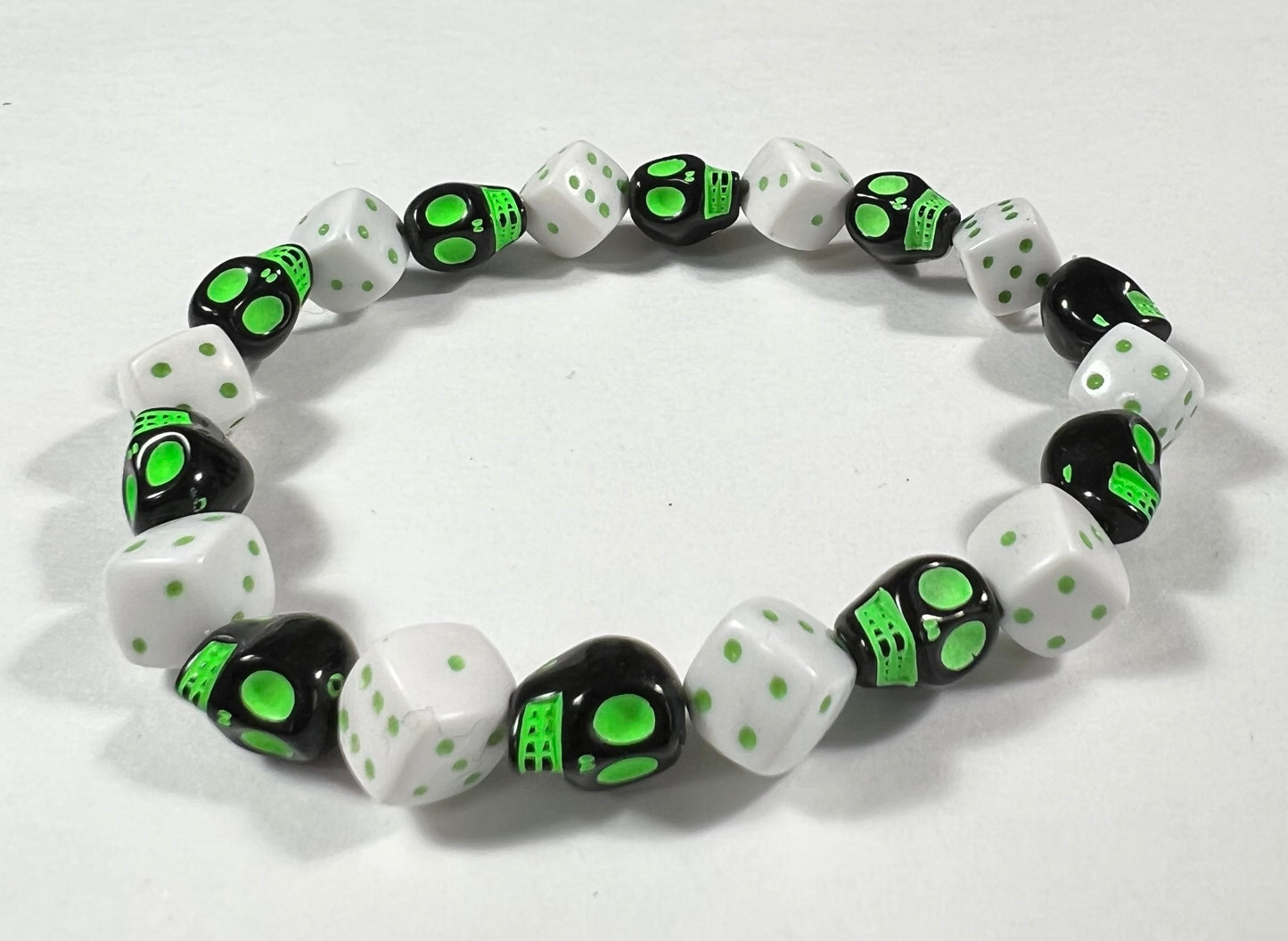 Skull & Dice Green