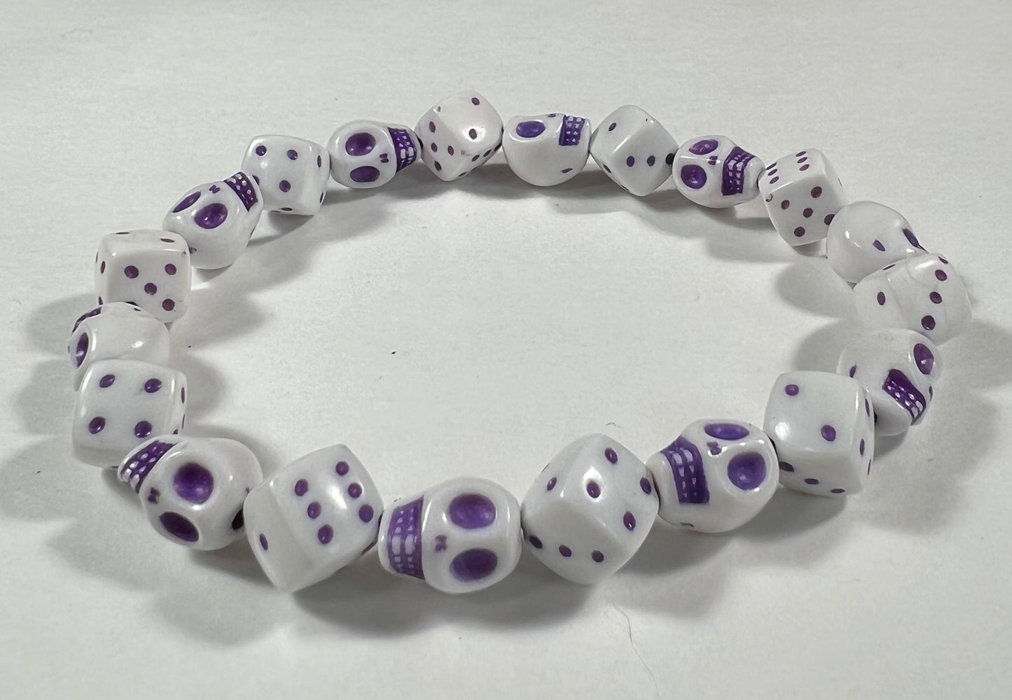 Skull & Dice Purple