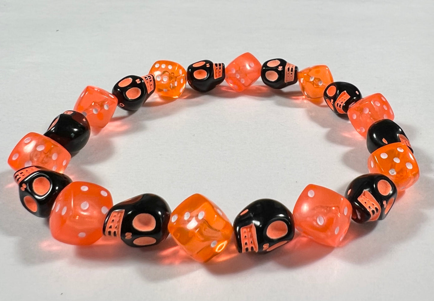 Skull & Dice Orange