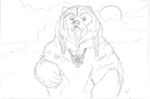 Celtic Bear Sketch