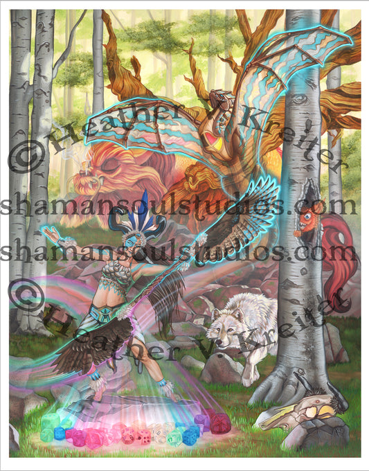 Shaman's Soul: Drawing the Dragon Prints