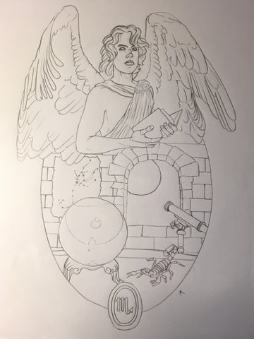 Angel of Scorpio Sketch