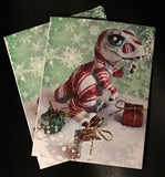 Holiday T-Rexs Greeting Cards