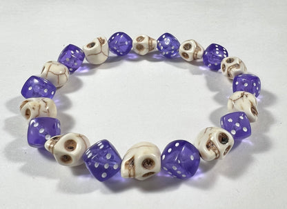 Skull & Dice Purple